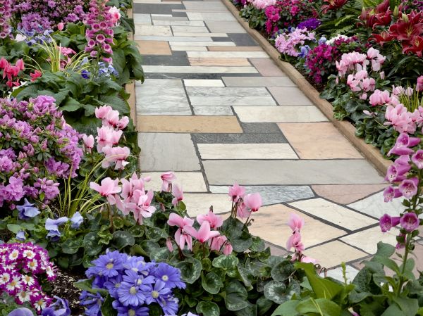 Garden Path Installation in Grove City