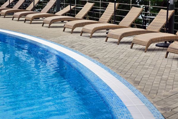 Poolside Hardscaping in Grove City