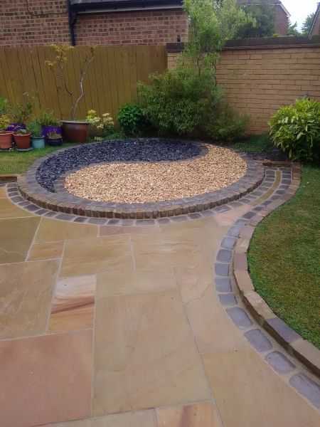 Sandstone Patio Installation in Grove City